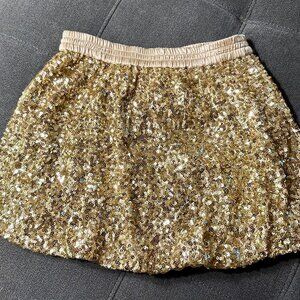 GAP Kids Gold Sequin Skirt, Size Large Size 10
